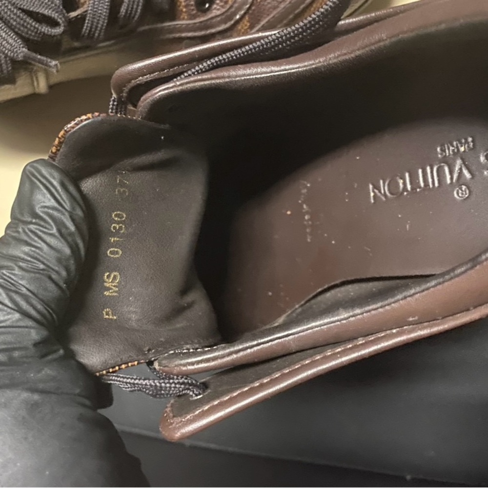 Louis Vuitton Checkered Brown Sneakers - Picture 3 of 4